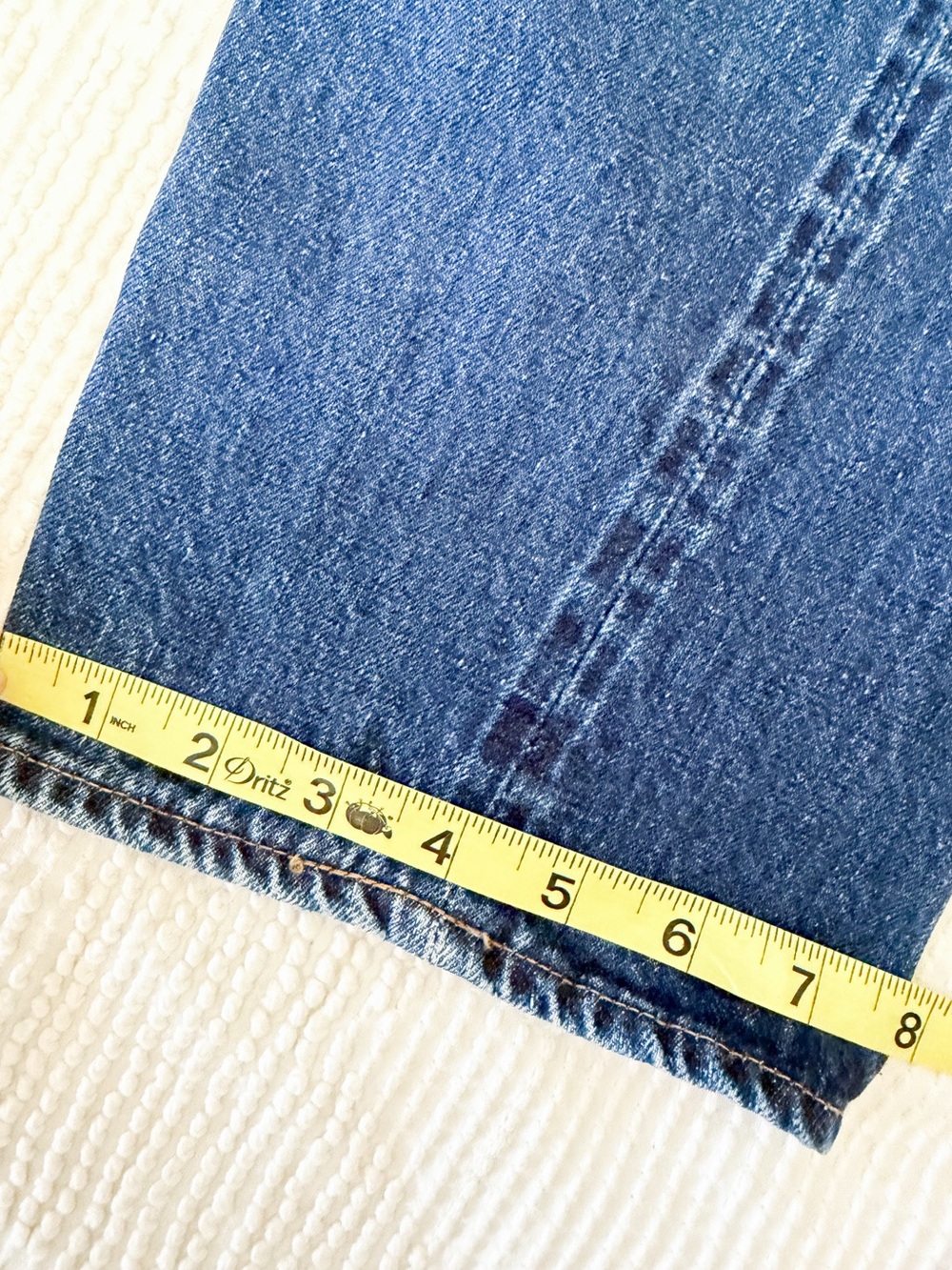 VINTAGE Levis straight Leg Selvedge Jeans Red Tab #6 Code USA Made - Picture 16 of 16